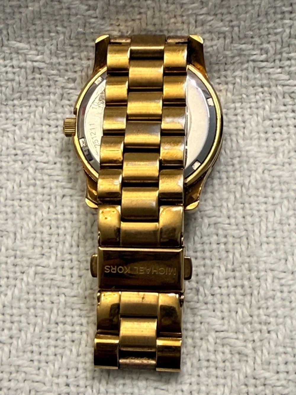 Michael Kors Gold Metal Link Wrist Watch #6